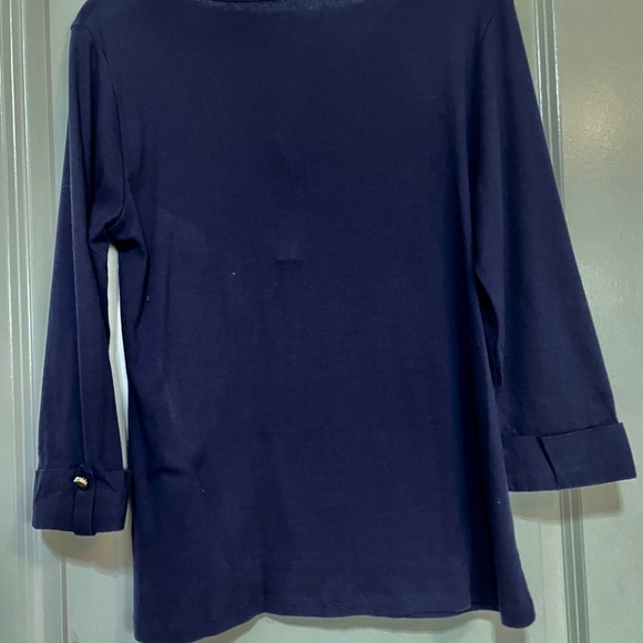 PIMA COTTON PIMA COTTON NAVY BLUE TOP SIZE M - Picture 5 of 5